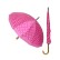 Różowy damski parasol w grochy