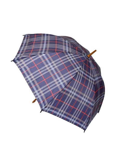 Parasol w kratę, kolor niebieski