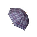 Parasol w kratę, kolor niebieski