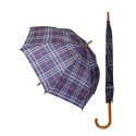 Parasol w kratę, kolor niebieski