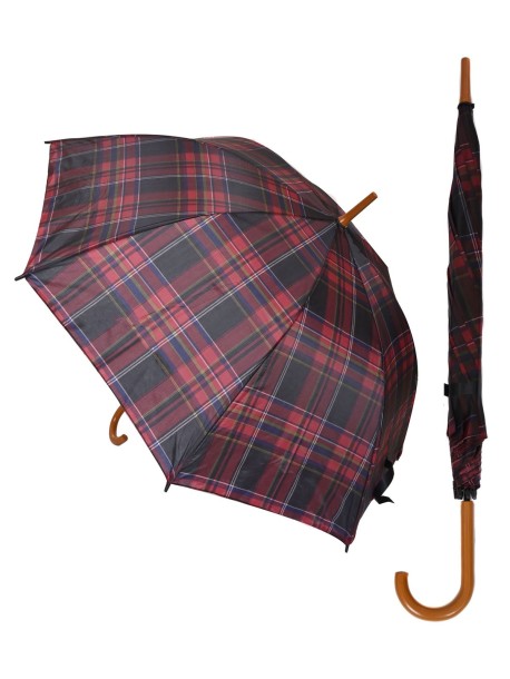 Parasol w kratę – kolor czarny
