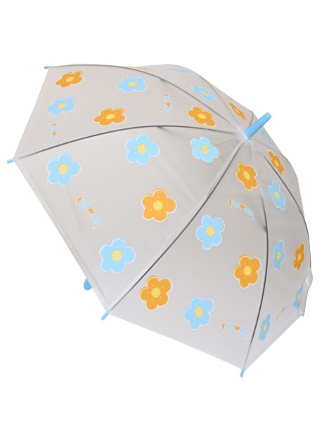 Parasol dla dzieci z motywem kwiatowym – niebieski