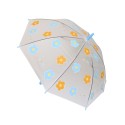 Parasol dla dzieci z motywem kwiatowym – niebieski
