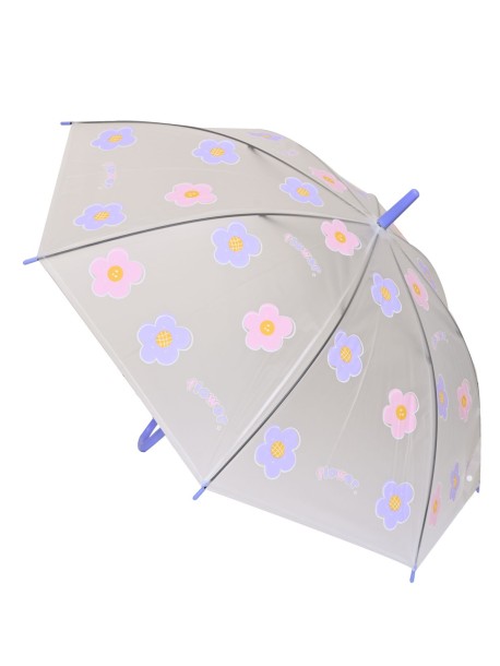 Parasol dla dzieci z motywem kwiatów – fioletowy