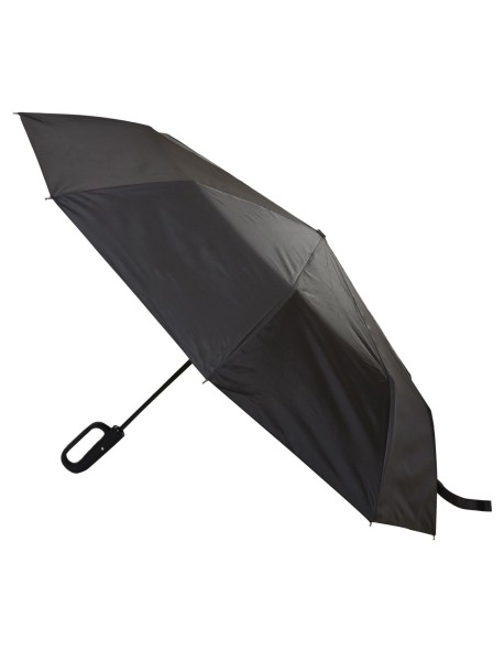 Solidny, czarny parasol przeciwdeszczowy