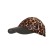 Czapka damska z naturalnej skóry w leopardzi wzór