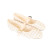 Damskie niskie buty – baleriny z tkaniny boucle | Vodo