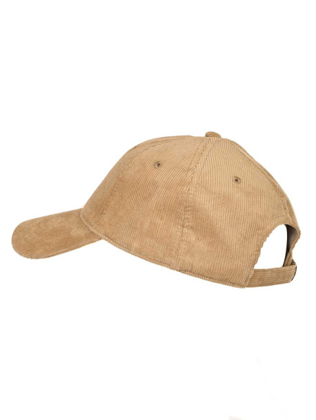 Beżowa czapka jeansowa
