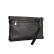 Czarna męska saszetka typu clutch ze skóry naturalnej