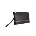 Skórzana męska saszetka typu clutch