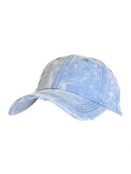 Niebieska czapka vintage z denimu