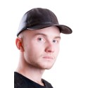 Męska czapka skórzana z daszkiem