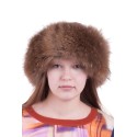 Czapka z motywem lisa w kolorze brązowym