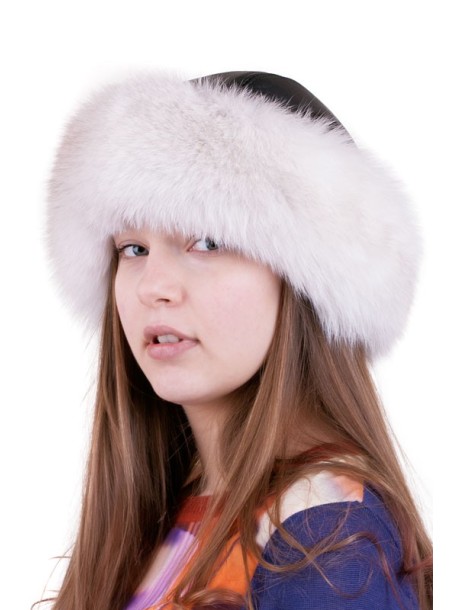 Czapka damska z futra lisa