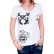 Biały t-shirt z efektownym tyłem