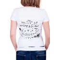 Biały t-shirt z efektownym tyłem