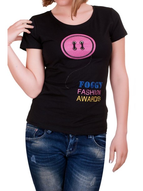 Czarne damskie t-shirty Foggy