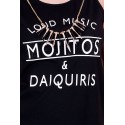 Czarny T-shirt "Mojitos"