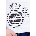 Biały t-shirt z efektownym tyłem