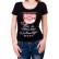 Czarne damskie t-shirty z wyciętym tyłem