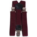 Eleganckie szelki – kolor bordo