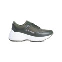 Damskie buty sportowe na platformie – zielone