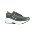 Damskie buty sportowe na platformie – zielone
