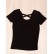 Czarne damskie t-shirty z wyciętym tyłem